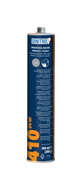Dinitrol 410 UV NF gris 300 ml (cartouche) longtemps colle et mastic, adhésif
